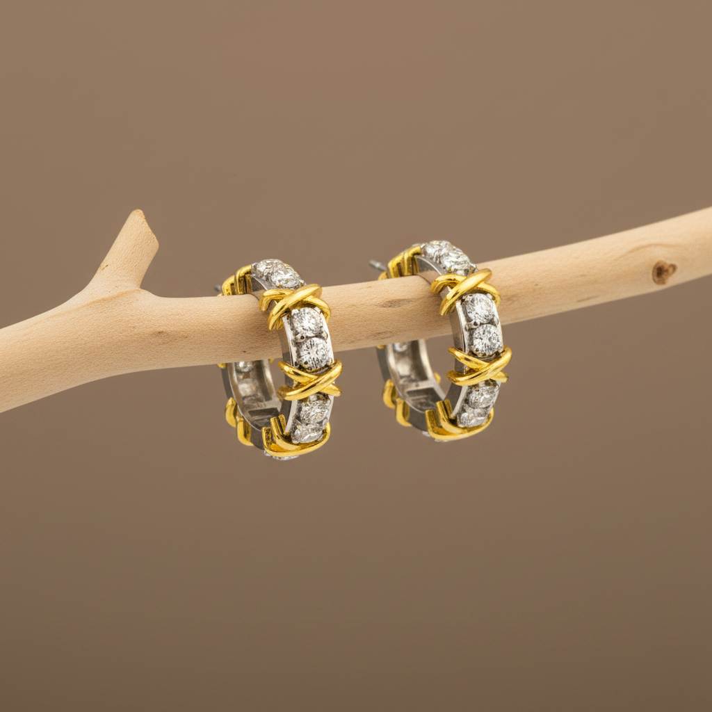 Boucles d'oreilles en argent sterling 925 avec zircone BLAR0144