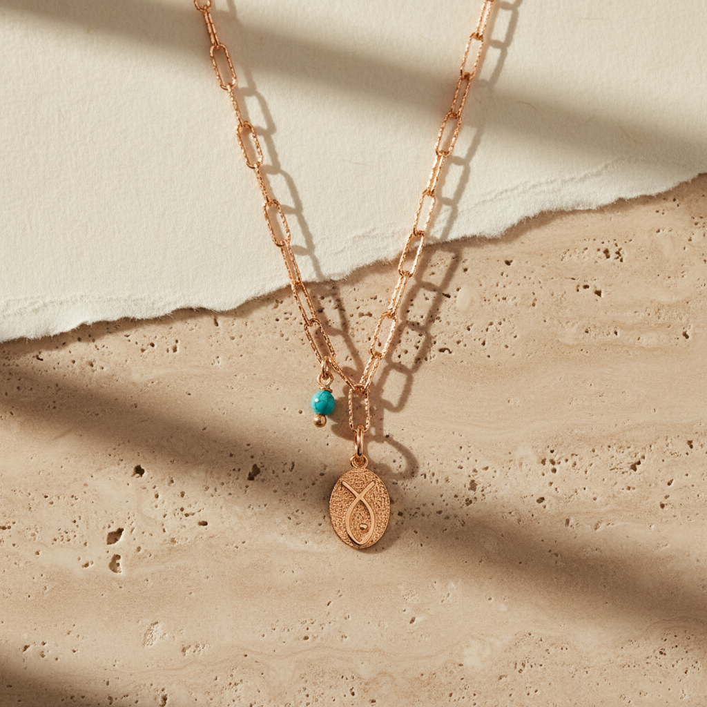 Collier avec pendentif poisson