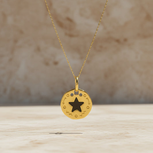 Collier en argent avec pendentif STAR BLAR040