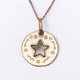 Collier en argent avec pendentif STAR BLAR054