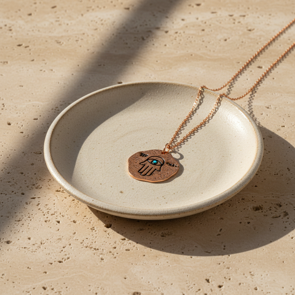 Collier main Hamsa avec pendentif