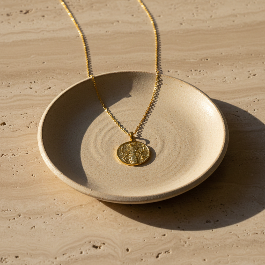 Médaillon Déesse de la Lune - Collier Pendentif