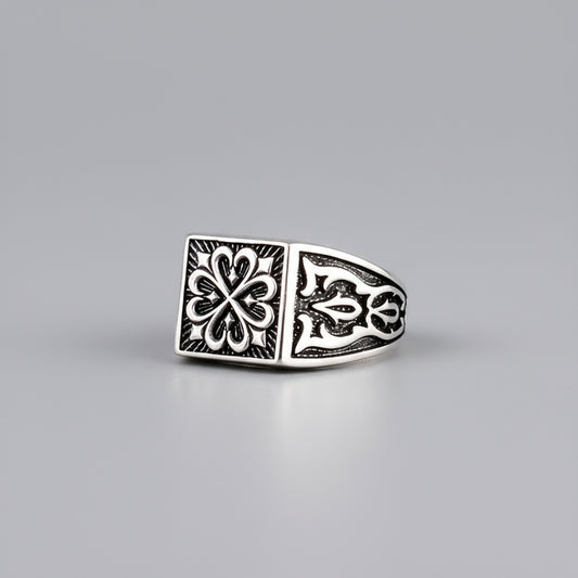 VARQ Bague pour homme avec motif seldjoukide – Argent sterling 925