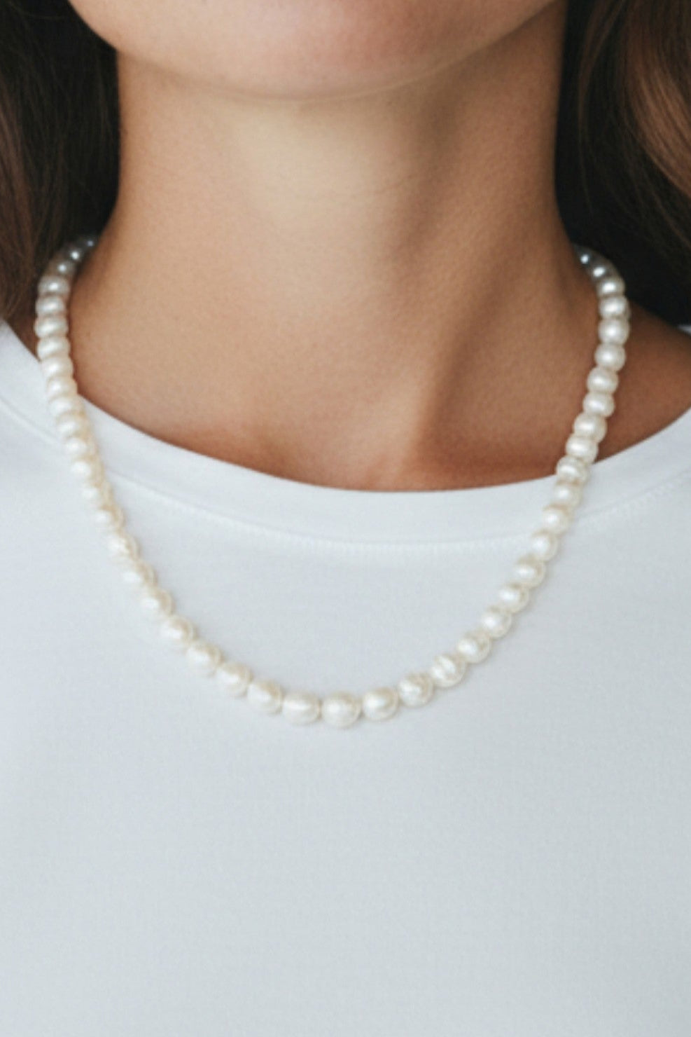 925 Zilver Clip Sluiting Cultuurparel Halsketting – 50 cm