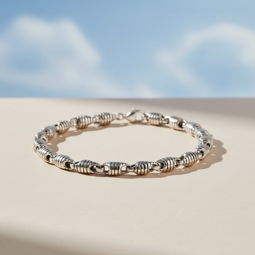 Iron Pulse 925 Zilveren Armband voor Heren