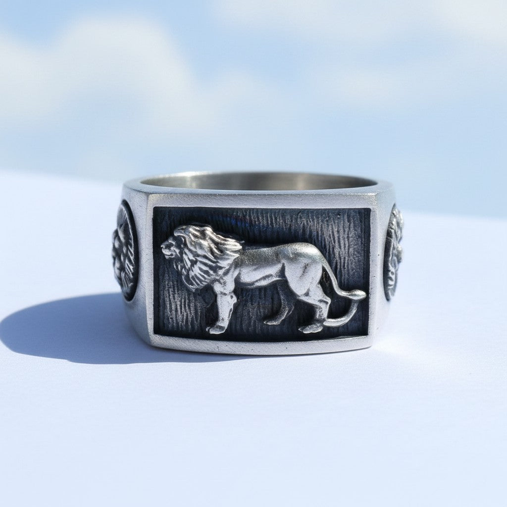 Leeuw Herenring | 925 Zilver