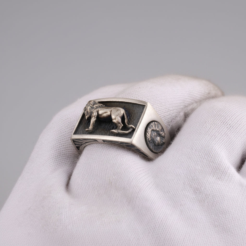 Leeuw Herenring | 925 Zilver