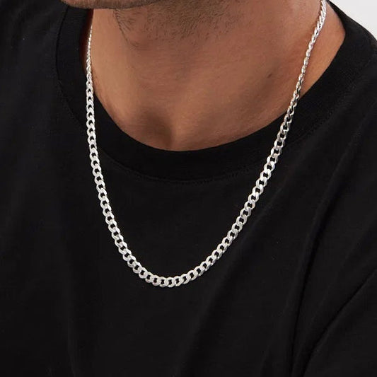 Collier homme gourmette argent 6 mm BLMN025