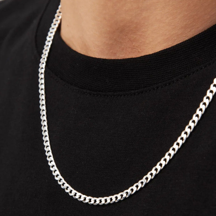 Collier homme gourmette argent 5 mm BLMN026