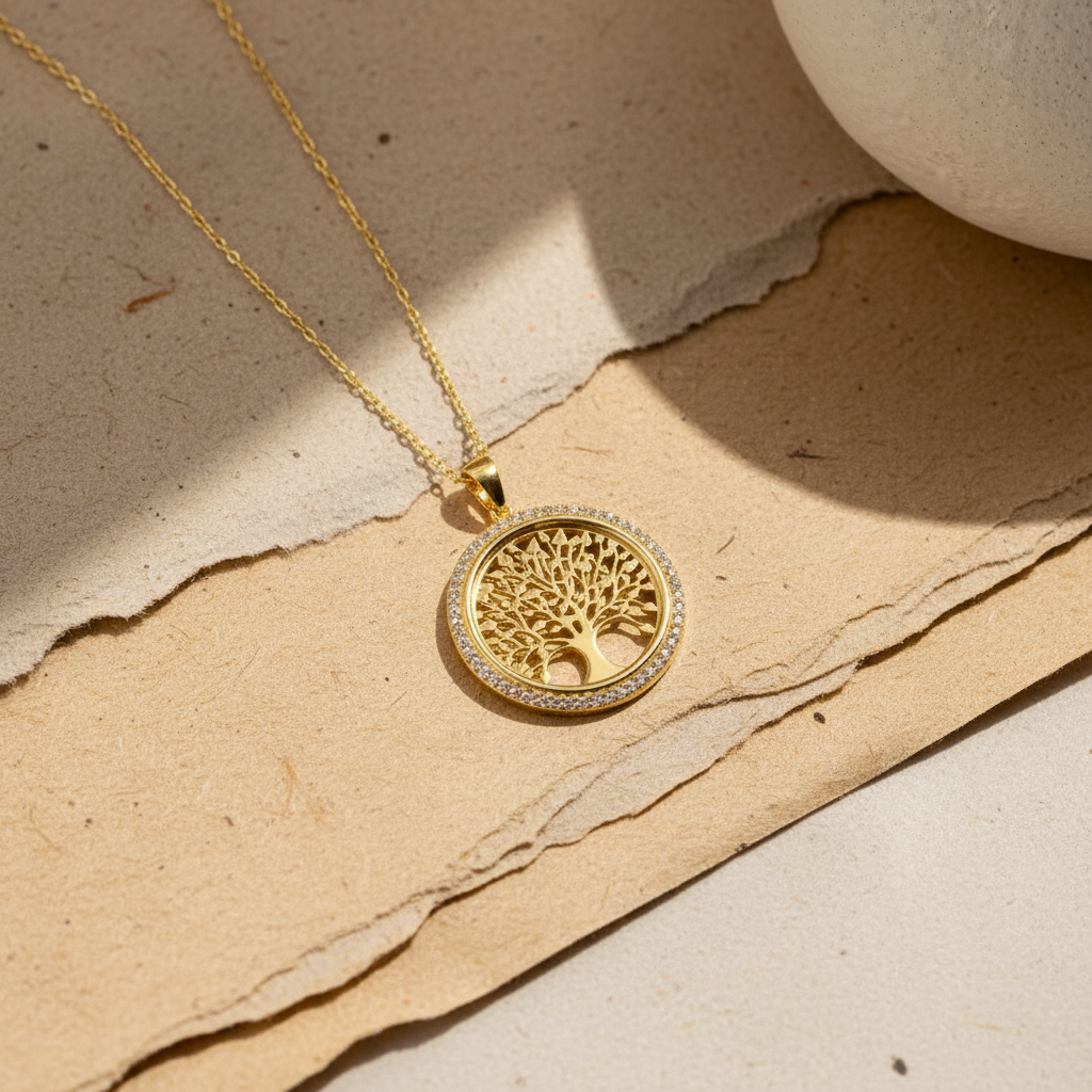 Collier d'arbre à vie de 925 argent