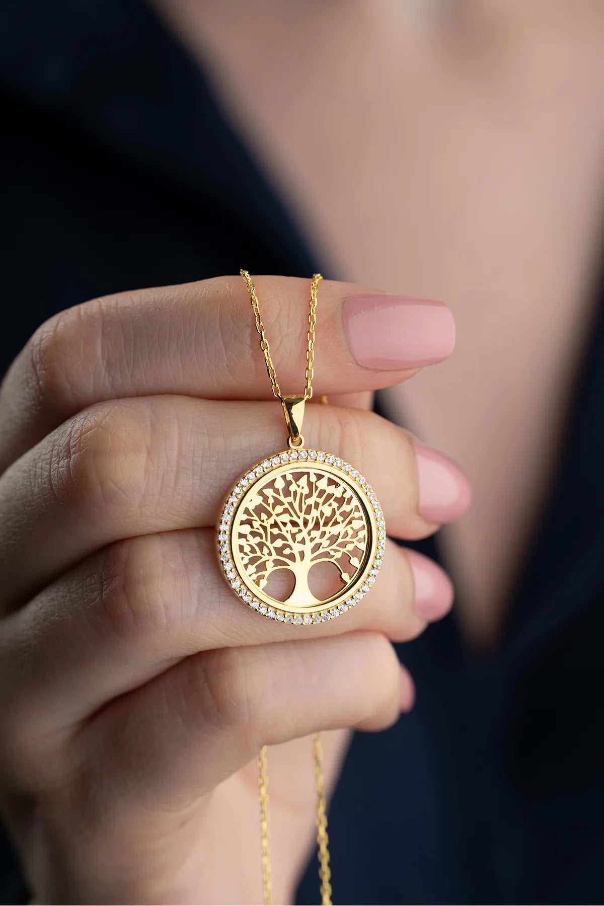 Levensboom Ketting van 925 Zilver