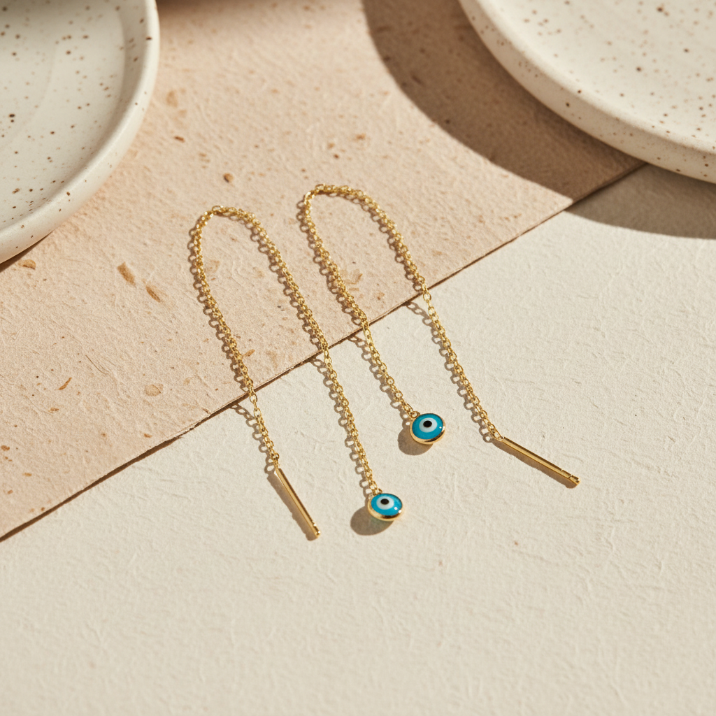 Boucles d'oreilles Aura Blue - 925 argent sterling