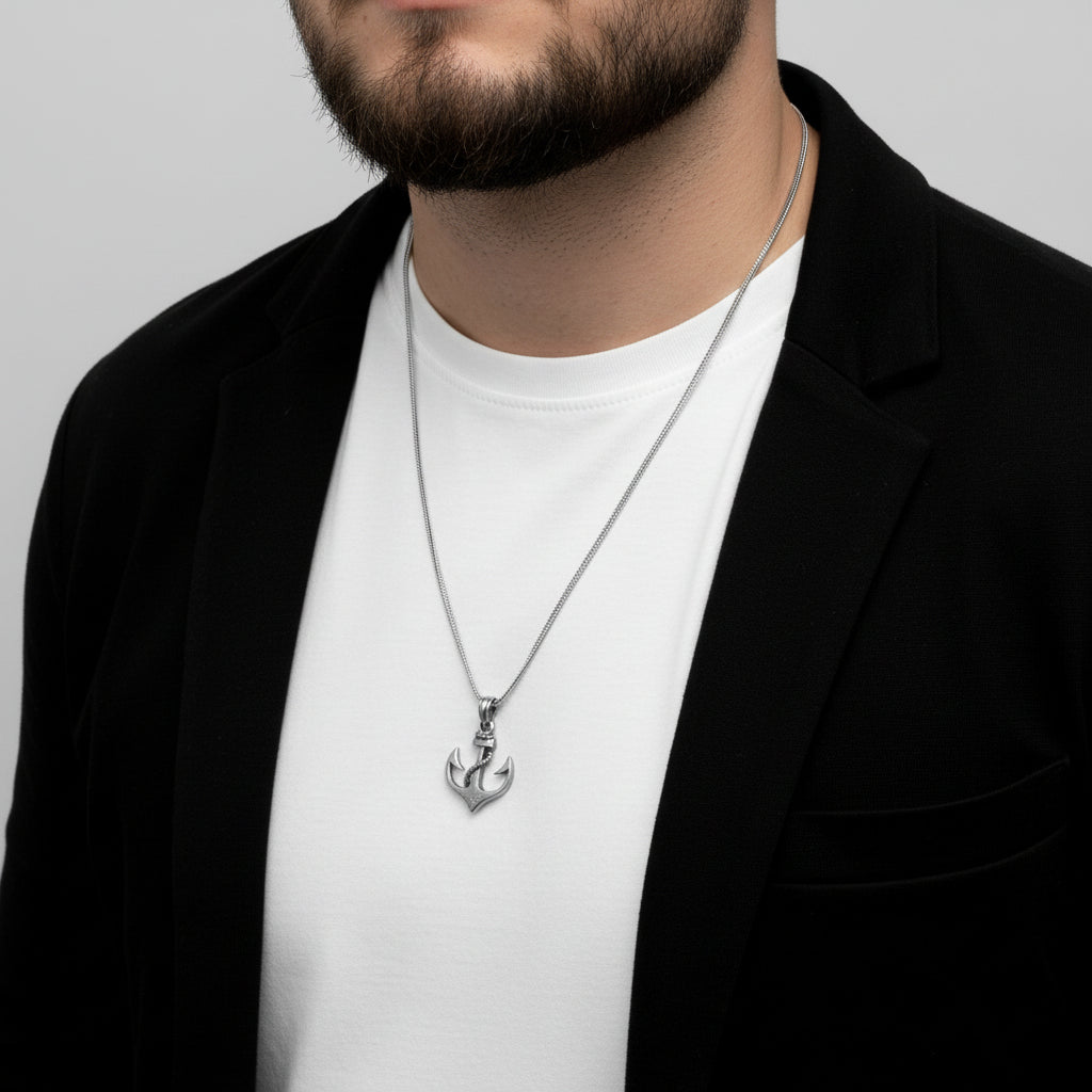 By LYDIAN Collier en argent avec pendentif gouvernail BLYDK083