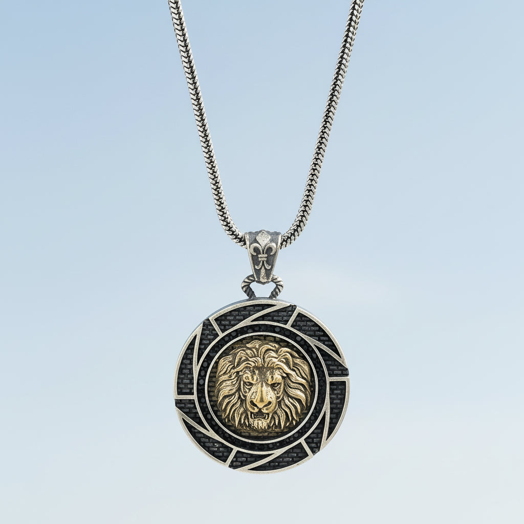 Collier Homme Pendentif Chaîne Lion BLYDK322