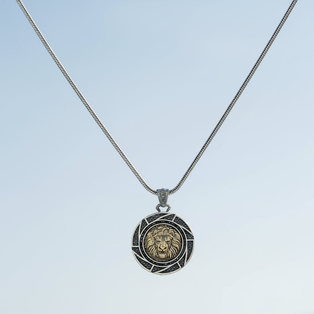 Collier Homme Pendentif Chaîne Lion BLYDK322