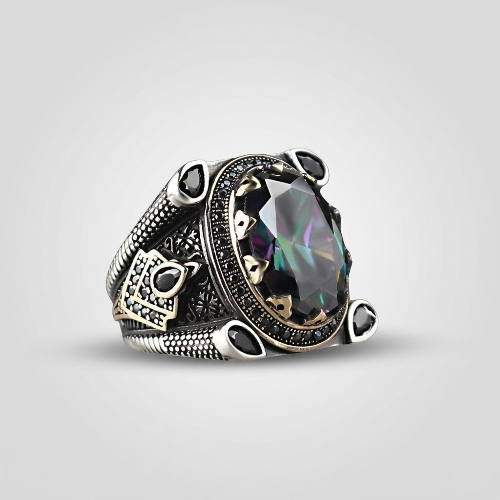 Bague Homme Mystic Topaze | Argent 925