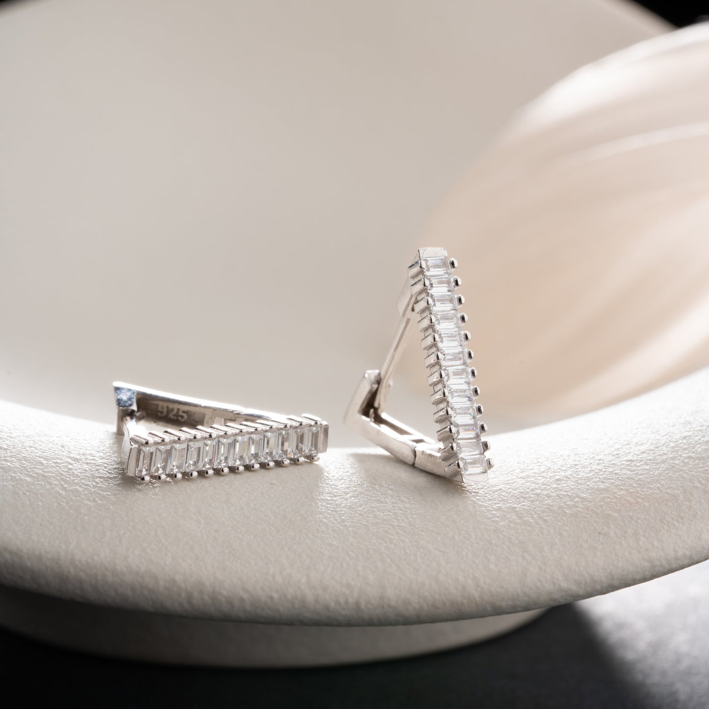 LUMI Baguette Oorbellen | 925 Zilver