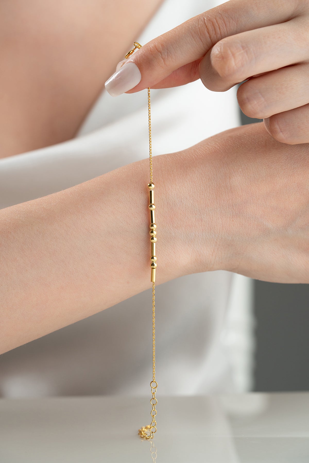 Bracelet minimaliste – Argent 925 – Plaqué or & Argent