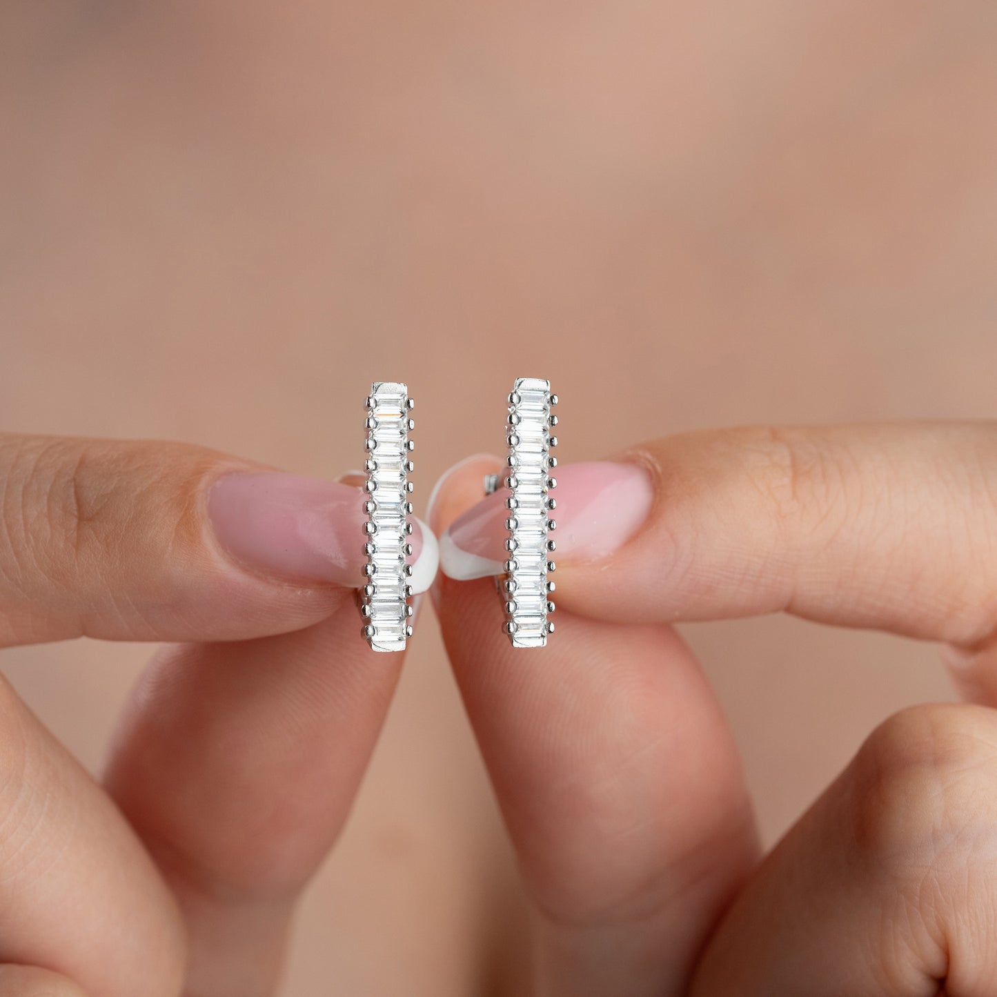 LUMI Baguette Oorbellen | 925 Zilver
