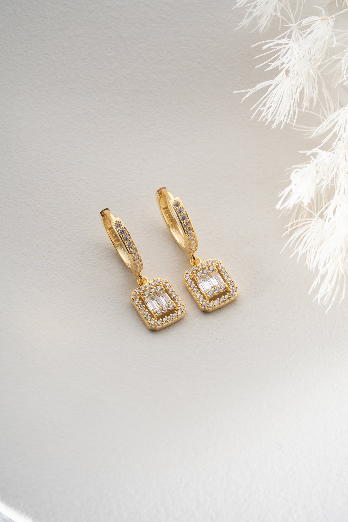 Boucles d'oreilles avec Pierres Baget