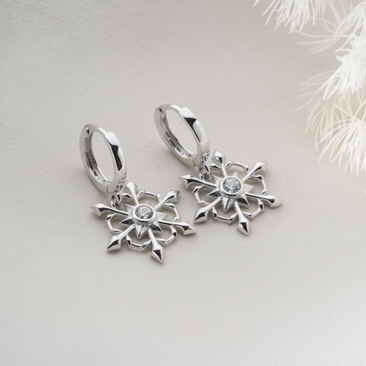 Boucles d'oreilles avec pendentif en forme d'étoile