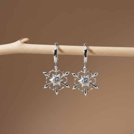 Boucles d'oreilles avec pendentif en forme d'étoile