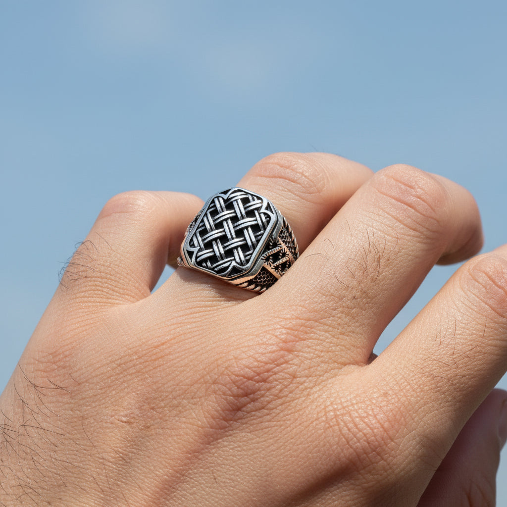 Chevalière Bague Argent 925 ORTBL189