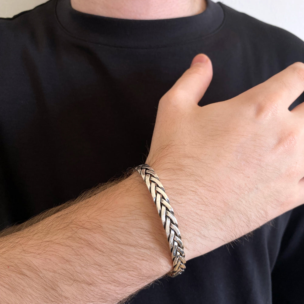 925 Sterling Zilveren Gevlochten Armband