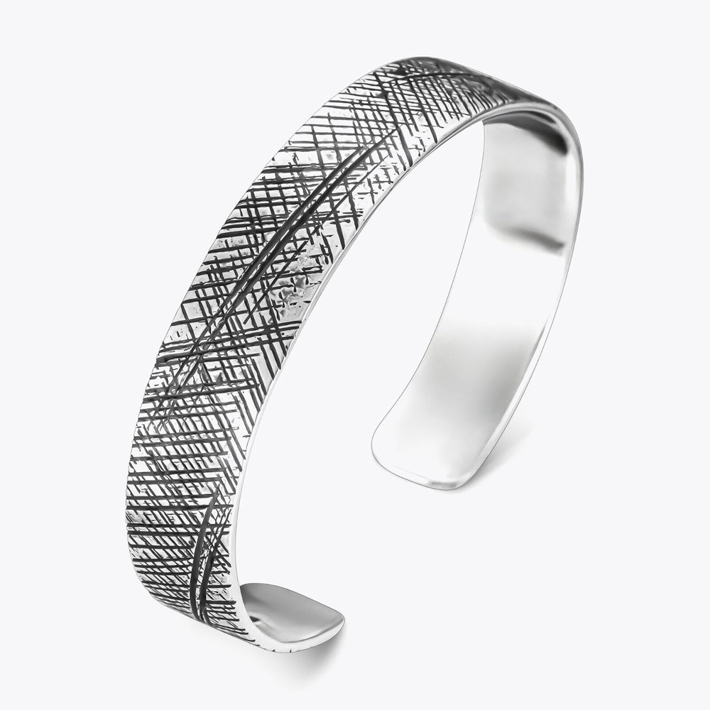 925 Sterling Zilveren Armband met Strepen