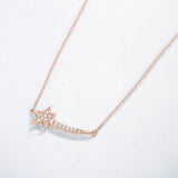 Par LYDIAN Collier étoile filante en argent NLKY641