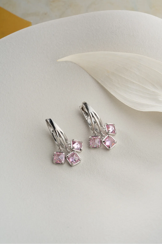 Roze Droom Oorbellen – 925 Sterling Zilver