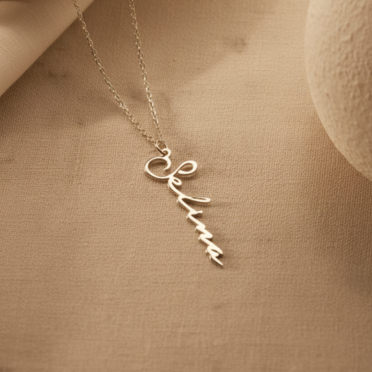 Chaîne de noms personnalisée - 925 argent sterling