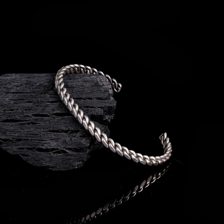 Gedraaide 925 Sterling Zilver Heren Armband