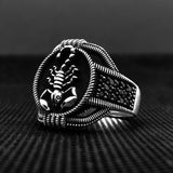 Bague en argent pour homme Scorpion