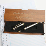 Stylo Roller Personnalisé - Avec Coffret Bois Gravé