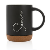 Mug en céramique personnalisé avec fond en liège -Z