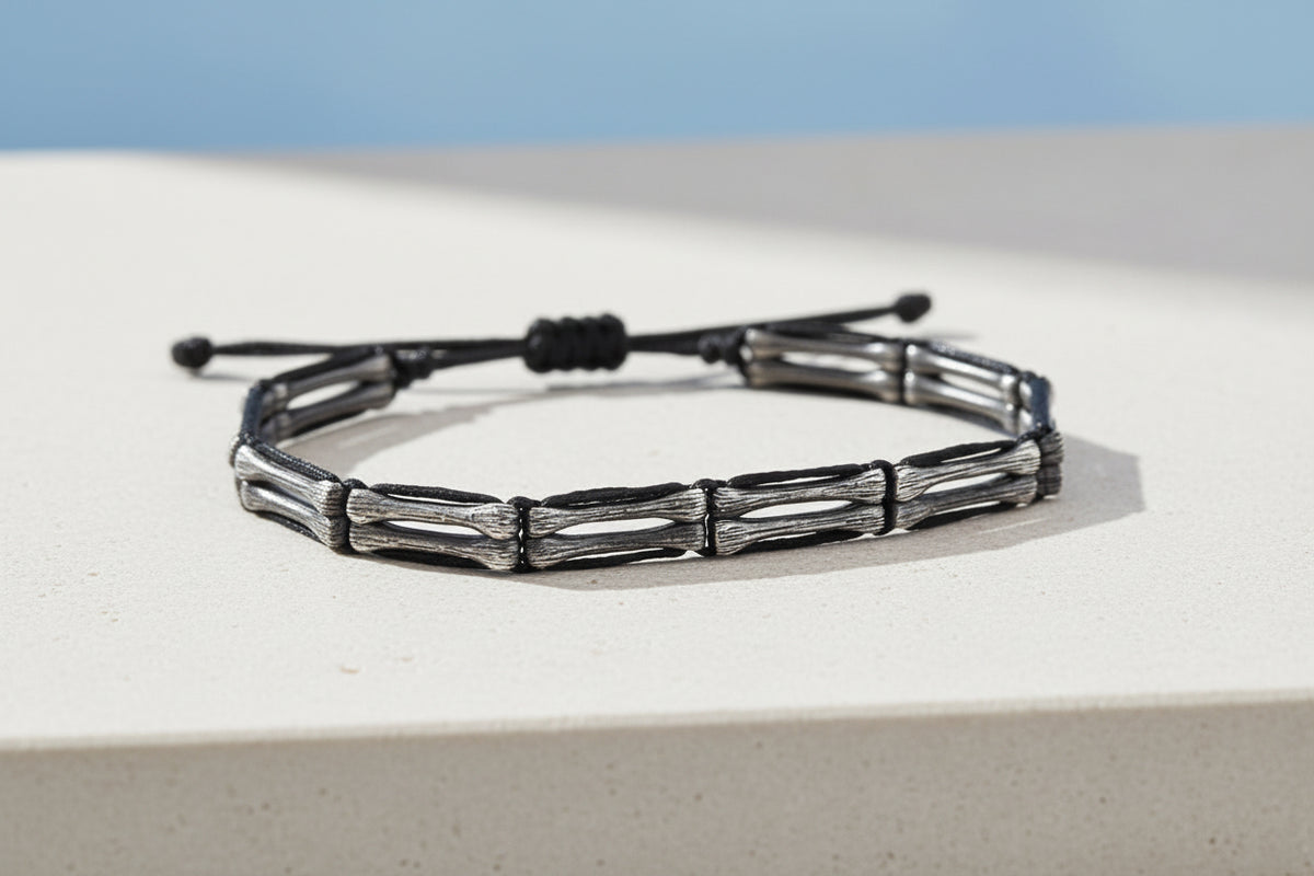 Heren Armband 925s Zilveren ARLNM113