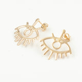Boucles d'oreilles argent oeil BLAR056