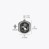Collier en argent avec pendentif BLARY077