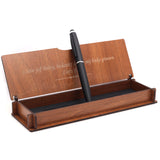 Ensemble de stylos personnalisés - Ensemble d'écriture avec boîte en bois gravée BLP012