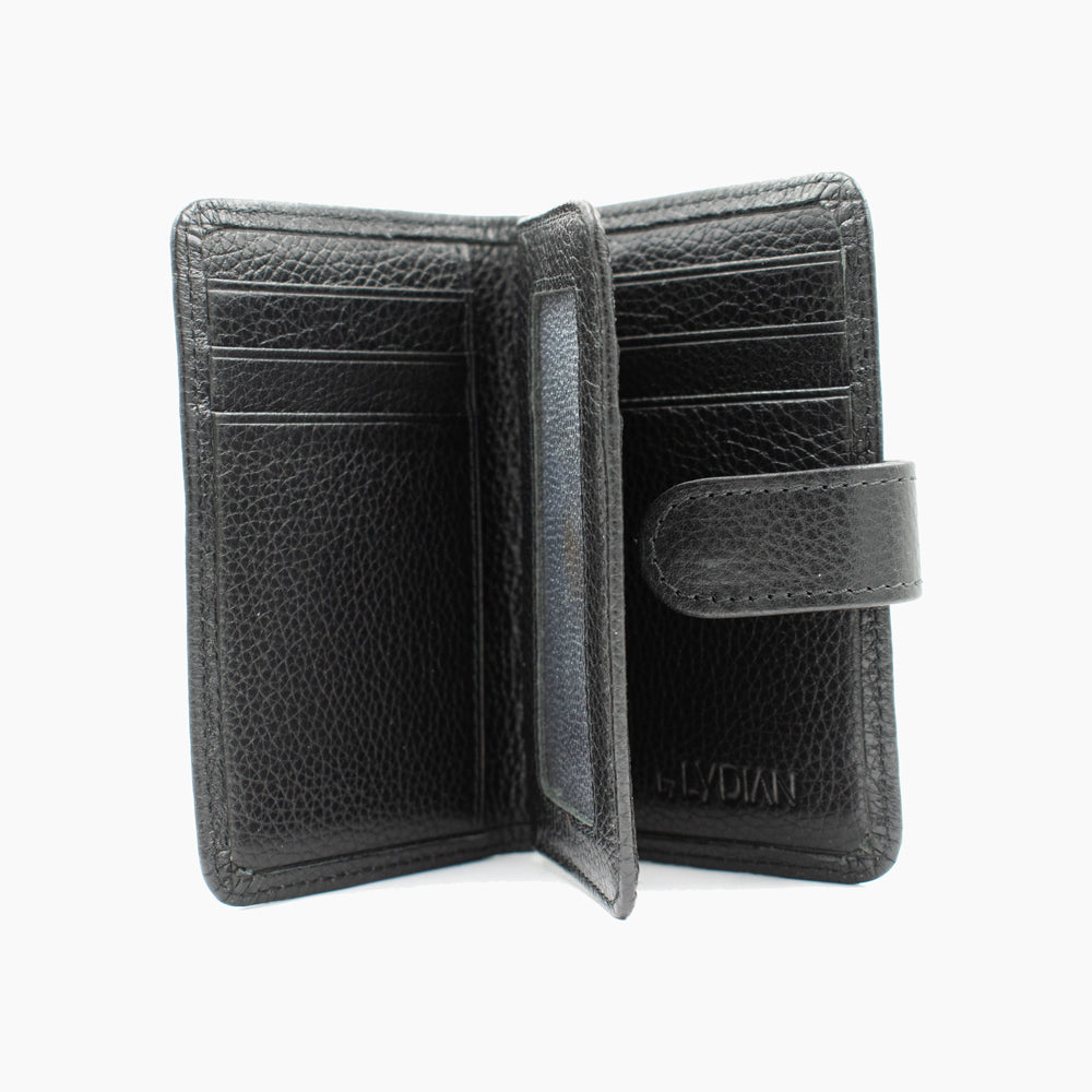 Porte-cartes en cuir noir 3301