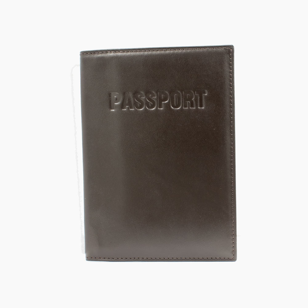 Bruine Leren Paspoort Houder BLW112_BR