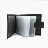 Porte-cartes en cuir noir BLW011-1