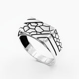 Chevalière Argent 925 Mur Homme ORT2006