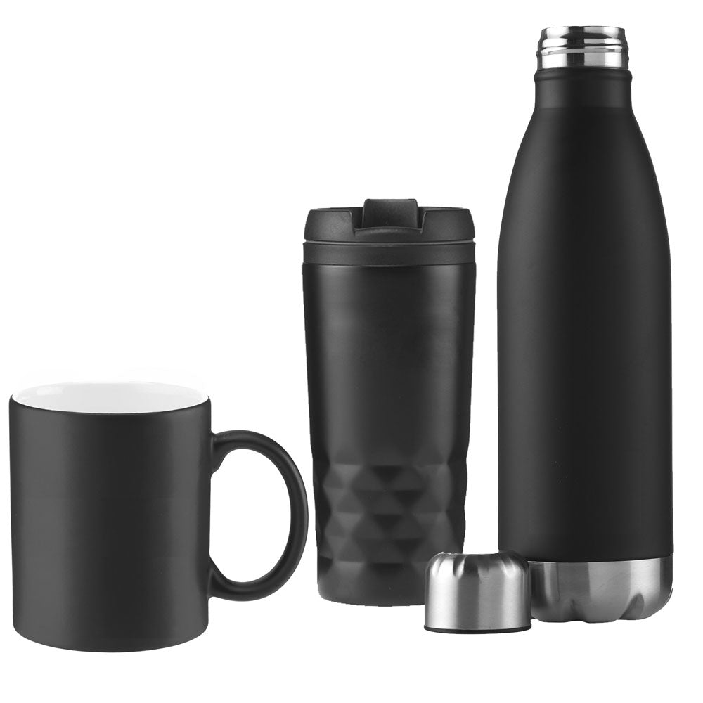 Carafe à eau, tasse thermos pour votre café et une tasse avec le nom AC20039