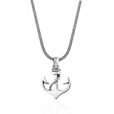 Par LYDIAN Collier en argent avec ancre BLYDK082
