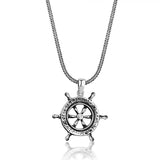 By LYDIAN Collier en argent avec pendentif gouvernail BLYDK083